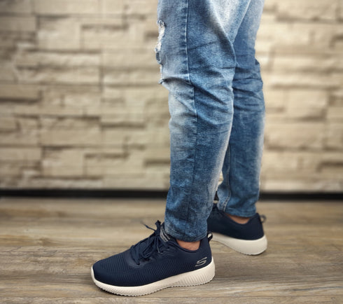 Pantofi sport, barbati, SKECHERS SQUAD, 232290-NVY bleumarin, textil